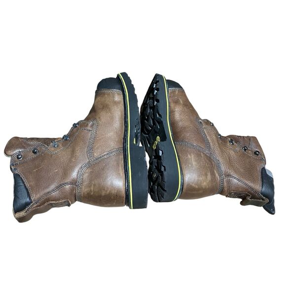 Timberland PRO Work Boots Mens 7 Brown Leather Bannack Alloy Toe EH Slip‎ Heat main image 11